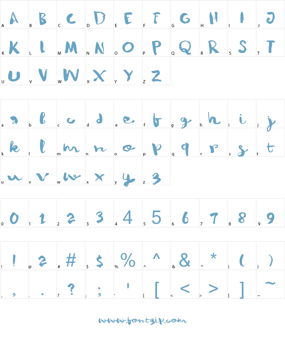 DK Winterberry Font Character